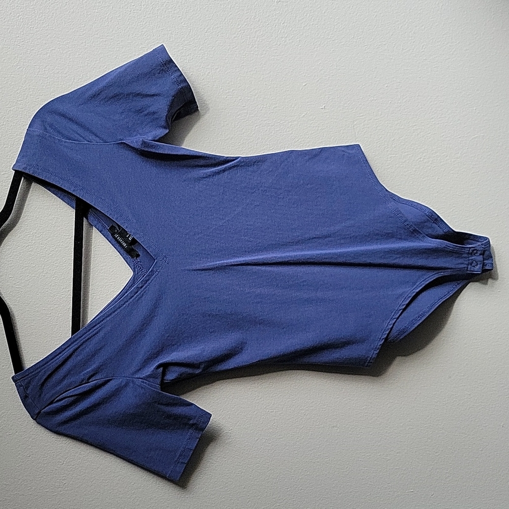 4/$25 V-Neck Blue Bodysuit